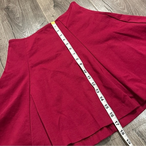 Gap Skate Skirt S Small Dark Red Swing Women Holidays Preppy Stretch Academia - Picture 3 of 9
